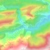 Mapa topográfico Aiglun, altitude, relevo