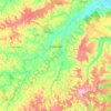 Mapa topográfico Itaquitinga, altitude, relevo