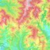 Mapa topográfico Lucerame, altitude, relevo