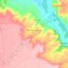 Mapa topográfico Fuentemolinos, altitude, relevo