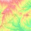 Mapa topográfico Hunt County, altitude, relevo