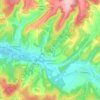 Mapa topográfico Loches-sur-Ource, altitude, relevo