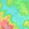 Mapa topográfico Lac de Saint-Agnan, altitude, relevo