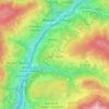 Mapa topográfico Laion, altitude, relevo