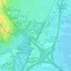 Mapa topográfico De Witte Bergen, altitude, relevo