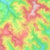 Mapa topográfico Les Sauvages, altitude, relevo