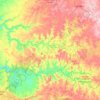 Mapa topográfico Passos Maia, altitude, relevo