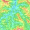 Mapa topográfico Tolosa, altitude, relevo