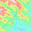 Mapa topográfico Tupandi, altitude, relevo