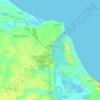 Mapa topográfico Fortim, altitude, relevo
