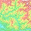Mapa topográfico Khotang, altitude, relevo