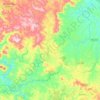 Mapa topográfico Sapopema, altitude, relevo
