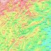 Mapa topográfico Zhangjiajie City, altitude, relevo