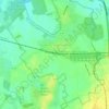Mapa topográfico Bruille-lez-Marchiennes, altitude, relevo