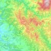 Mapa topográfico Castellina in Chianti, altitude, relevo