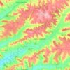 Mapa topográfico Lendou-en-Quercy, altitude, relevo