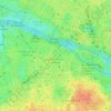 Mapa topográfico Quartier de Saint-Germain-des-Prés, altitude, relevo