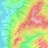 Mapa topográfico Cerniat (FR), altitude, relevo