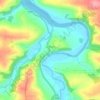 Mapa topográfico Landcross, altitude, relevo