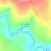 Mapa topográfico Terra Indígena Guaimbé, altitude, relevo