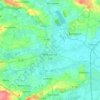 Mapa topográfico Aire-sur-la-Lys, altitude, relevo