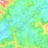 Mapa topográfico Irissarry, altitude, relevo
