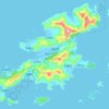 Mapa topográfico 下川岛, altitude, relevo