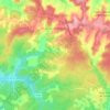 Mapa topográfico Siorac-de-Ribérac, altitude, relevo