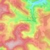 Mapa topográfico Langenschiltach, altitude, relevo