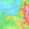 Mapa topográfico Le Roc, altitude, relevo