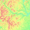 Mapa topográfico Itupeva, altitude, relevo