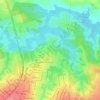 Mapa topográfico Setor Lago Sul, altitude, relevo