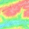 Mapa topográfico Gronard, altitude, relevo