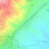 Mapa topográfico Ruffey-lès-Echirey, altitude, relevo