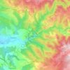 Mapa topográfico Boissezon, altitude, relevo