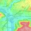 Mapa topográfico Breuil-le-Sec, altitude, relevo