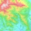 Mapa topográfico Brañosera, altitude, relevo