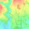 Mapa topográfico Baunton, altitude, relevo