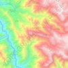 Mapa topográfico Longotea, altitude, relevo