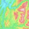 Mapa topográfico Taillefer, altitude, relevo