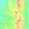 Mapa topográfico Itaporã do Tocantins, altitude, relevo