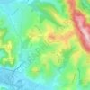 Mapa topográfico Belmont-Bretenoux, altitude, relevo