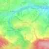 Mapa topográfico La Bigne, altitude, relevo
