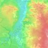 Mapa topográfico Léogeats, altitude, relevo