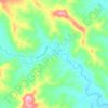 Mapa topográfico Iron Pot Creek, altitude, relevo