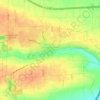 Mapa topográfico Griesheim-près-Molsheim, altitude, relevo