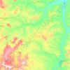 Mapa topográfico Riacho Frio, altitude, relevo