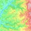 Mapa topográfico Le Lonzac, altitude, relevo