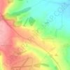 Mapa topográfico Westcote, altitude, relevo