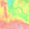 Mapa topográfico Gwich'in Settlement Area, altitude, relevo